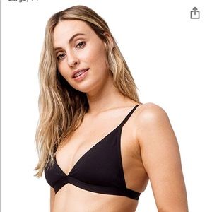 NWT Billabong Sol Searcher Bikini Top Black M